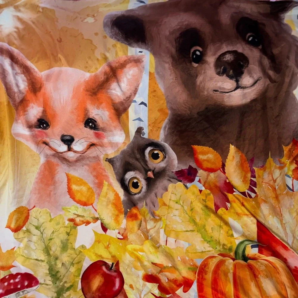 Fall Critter Curtains